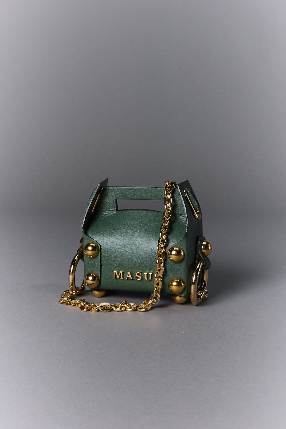 Leather Cake Bag Petit - Moss Green - MASU– MASU Official Online Store