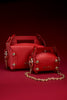 LEATHER CAKE BAG PETIT - HOLY RED / M25X1OJ001-MASU Official Online Store