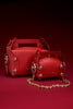 LEATHER CAKE BAG PETIT - HOLY RED / M25X1OJ001-MASU Official Online Store