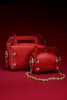 LEATHER CAKE BAG - HOLY RED / M25X1OJ002-MASU Official Online Store