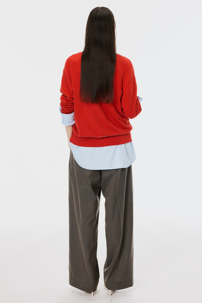 MB 10 BUTTONS CARDIGAN - RED / B26U6KN001-MASU Official Online Store