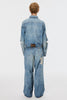MB BAGGY JEANS ANGEL DAMAGE - INDIGO / B26U6PL003-MASU Official Online Store