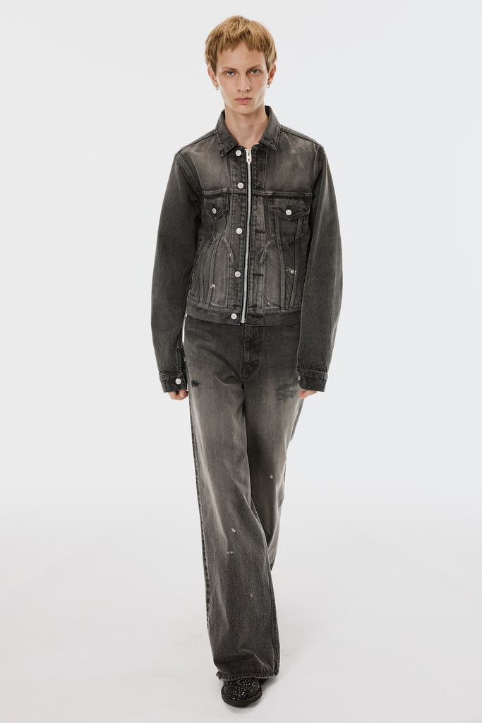MB ZIP-UP DENIM JAKCET VINTAGE - BLACK / B26U6BL002-MASU Official Online Store
