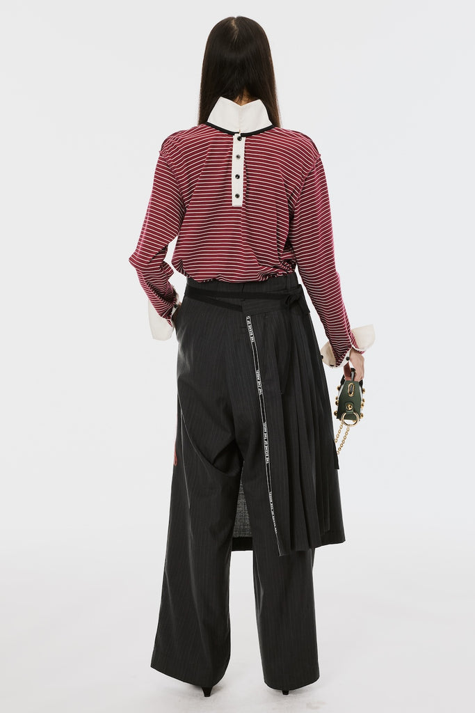 PLEATED APRON - BLACK / M26U6OJ016-MASU Official Online Store