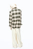RODEO ZIP-UP PLAID SHIRT - CREAM / M25F9SL005-MASU Official Online Store