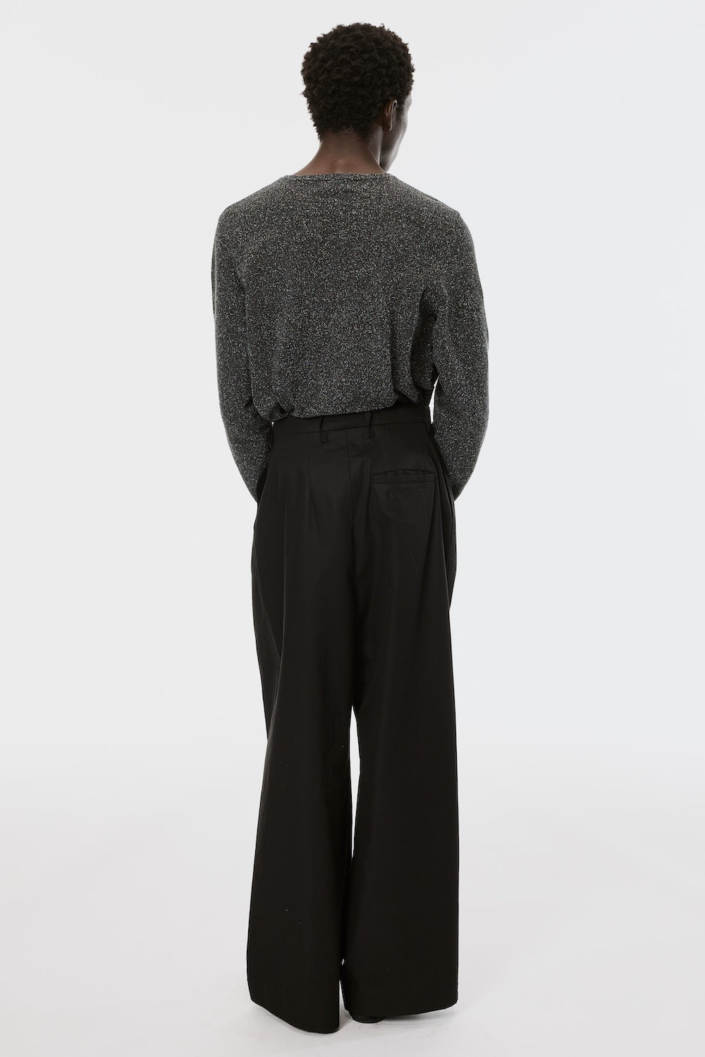 ま*者様 MASU SILK NEP SWEATER Silk Nep Sweater - Black - MASU– MASU Official Online Store