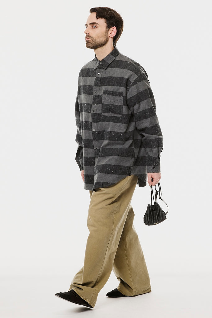 SPARKLING LADDER SHIRT - BLACK / M26H9SL005-MASU Official Online Store