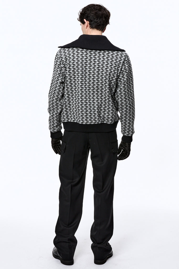 SWAN MONOGRAM TRACK JACKET - BLACK / M25F9CS003-MASU Official Online Store