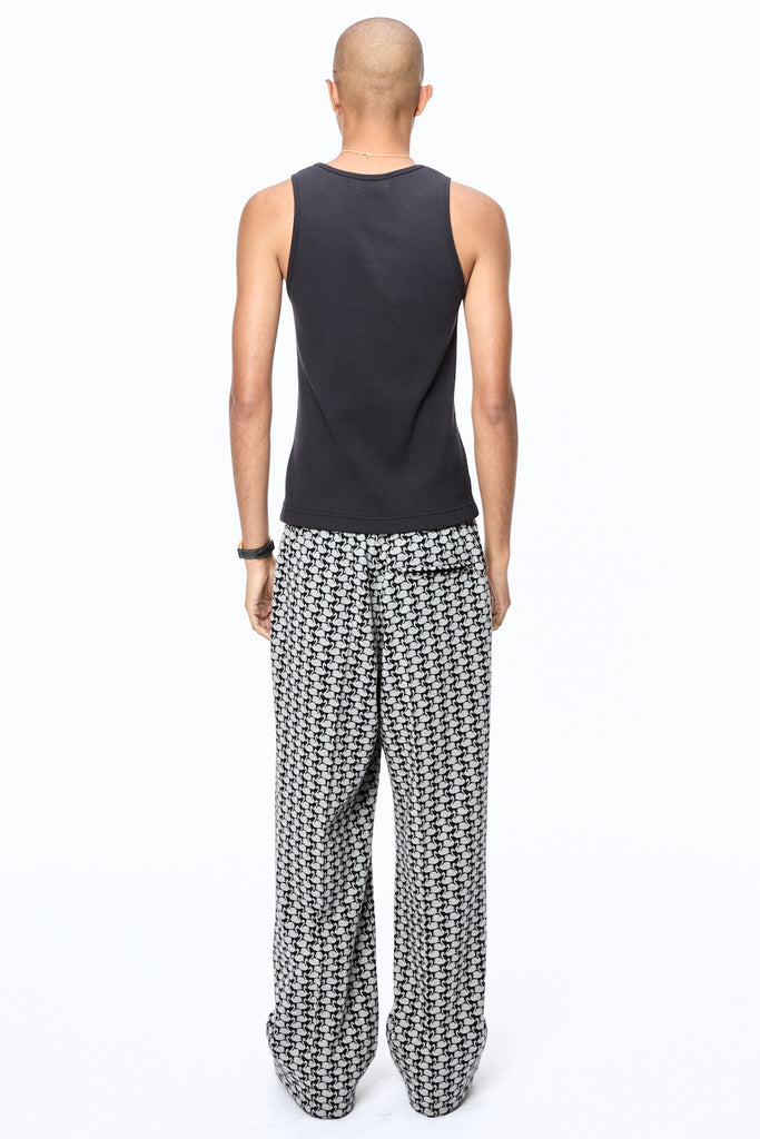 SWAN MONOGRAM TRACK PANTS - BLACK / M25F9PL012-MASU Official Online Store