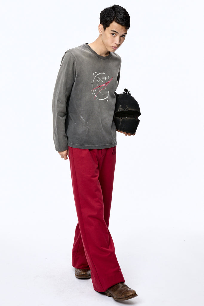 WASTED EXPLORER CREW LONG SLEEVE T-SHIRT - BLACK / M25F9CS009-MASU Official Online Store