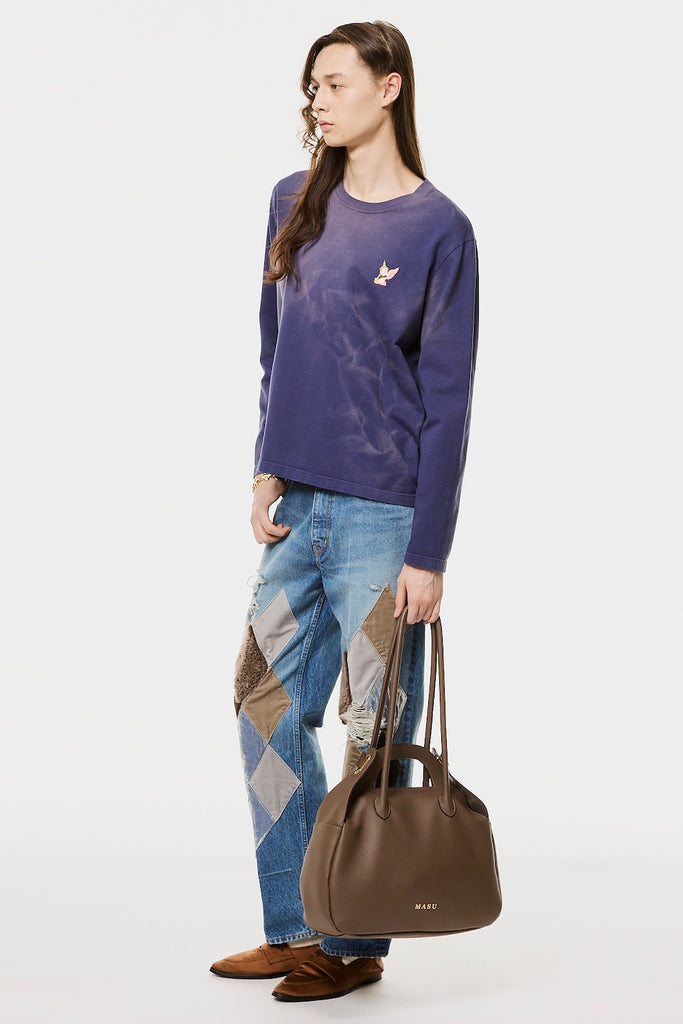 WASTED FLOWER ANGEL LONG SLEEVE T-SHIRT - ROYAL BLUE / M26H9CS008-MASU Official Online Store