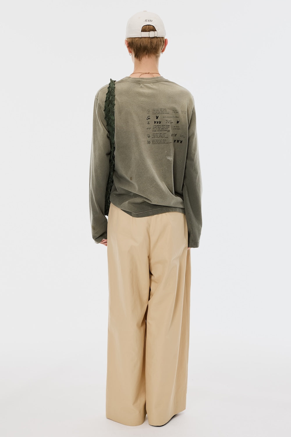 Wasted Red Angel Long Sleeve T-Shirt - Olive - MASU– MASU Official