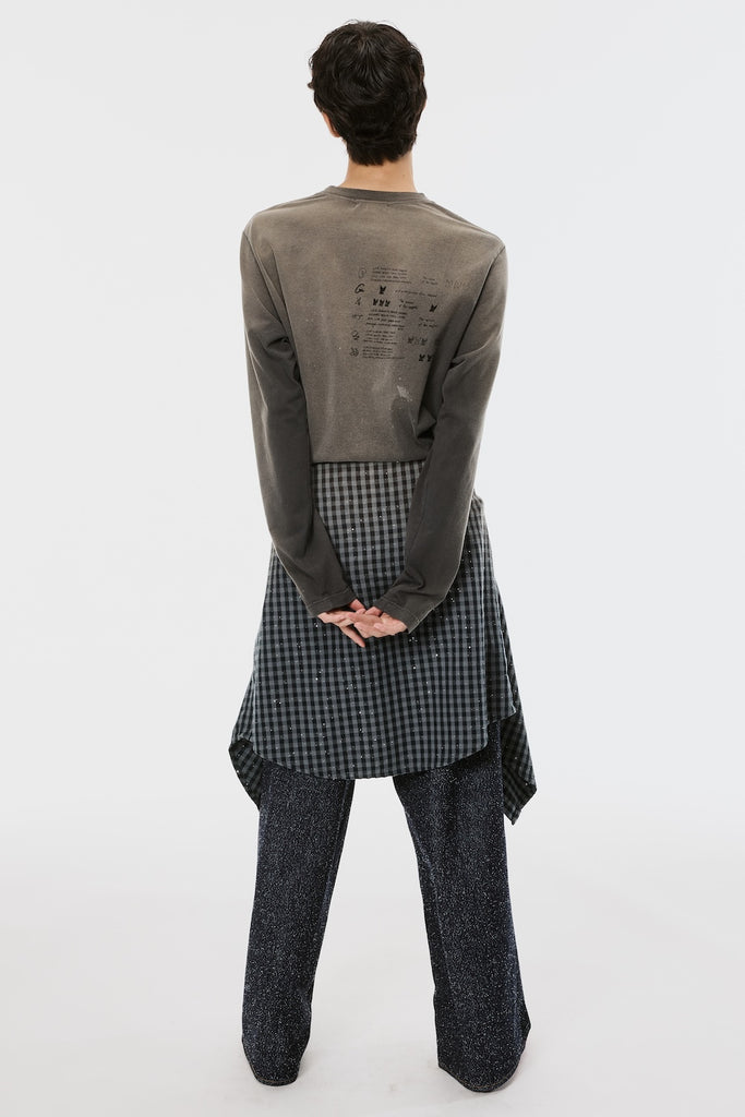 WASTED RED ANGEL LONG SLEEVE T-SHIRT - BLACK / M26U6CS004-MASU Official Online Store