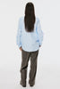 ZIP-UP FRILL COLLAR SHIRT - SAX / M26U6SL004-MASU Official Online Store