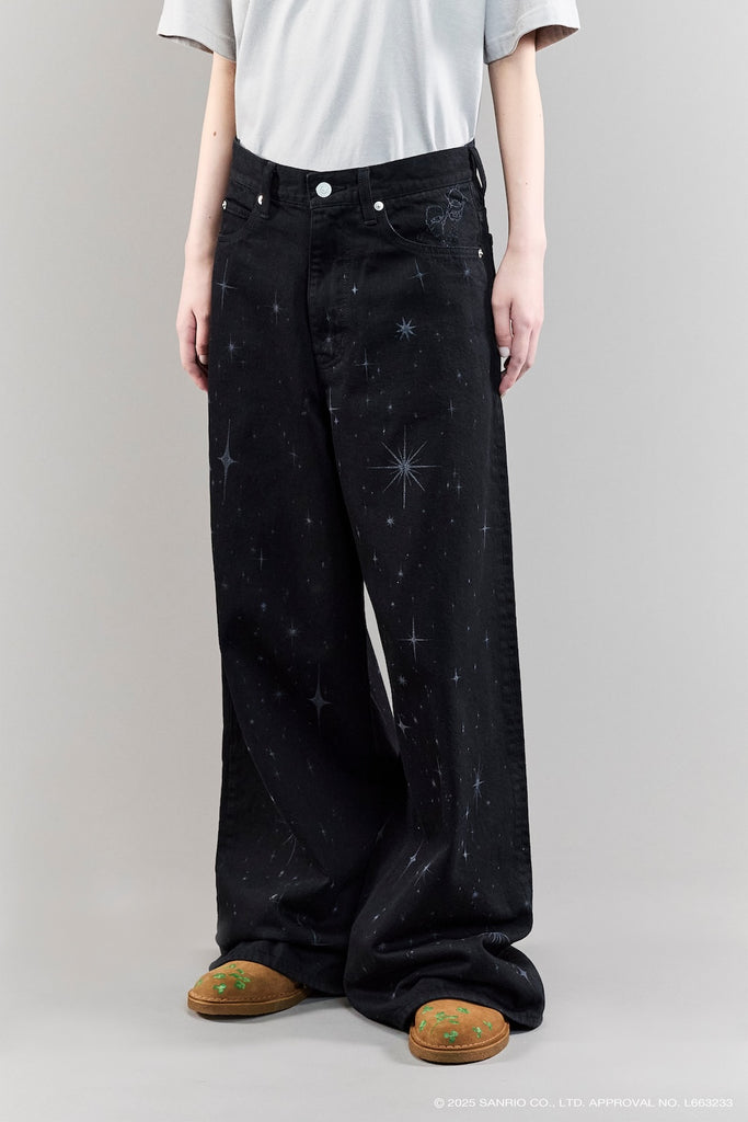 SANRIO ・ MASU ・ CITYSHOP BAGGY DENIM - BLACK / 25-030-042-9900-4-0-MASU Official Online Store