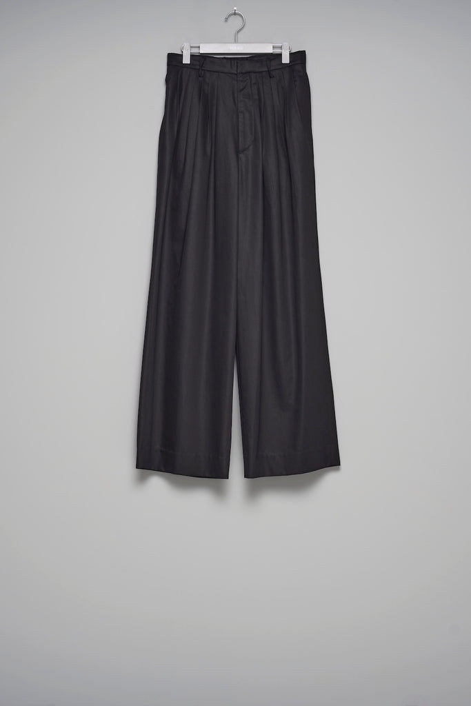 6 TUCK TROUSERS - BLACK / M26U6PL007-MASU Official Online Store