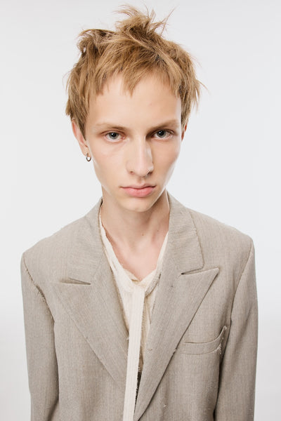極美品◆BEIGE. 2023aw MARCEAU パール ジャケット M Aged Canvas Tailored Jacket - White Birch - MASU– MASU Official