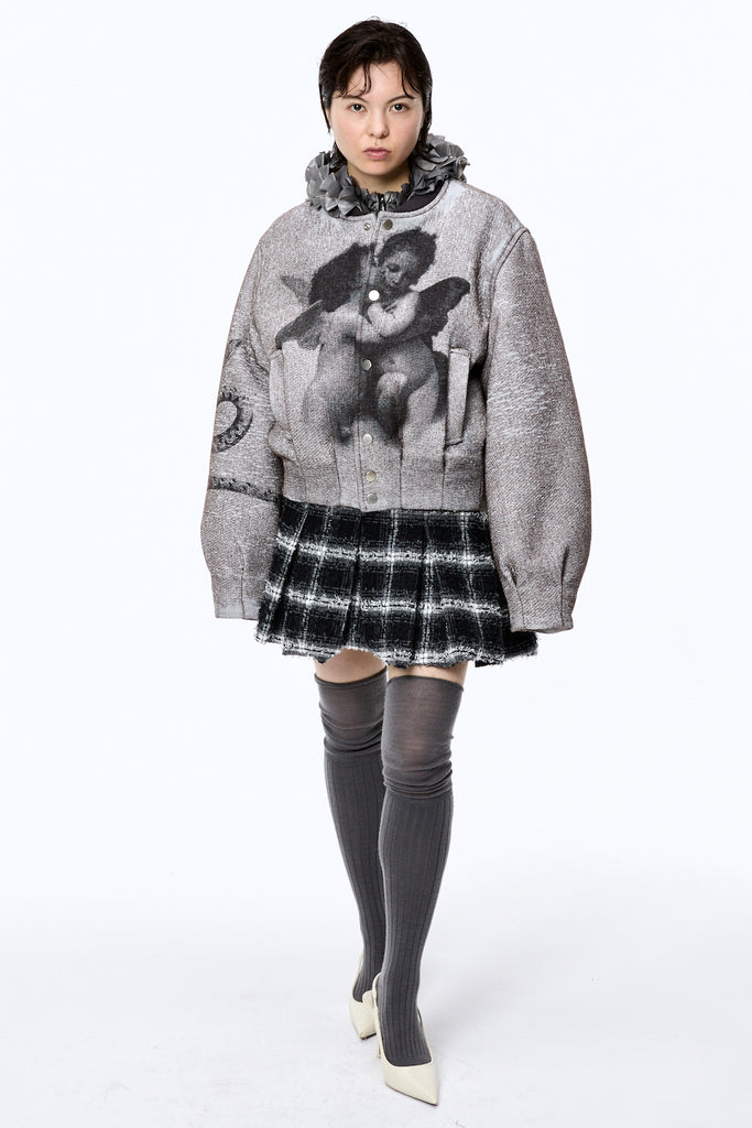 ANGEL BOMBER JACKET - GRAY / M25F9BL003-MASU Official Online Store