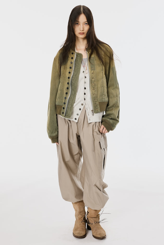 BALLOON EASY PANTS - SAND OLIVE / M26U6PL003-MASU Official Online Store