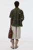 BANDANA HOLE LEATHER HALF SLEEVE SHIRT - MOSS GREEN / M26U6SH002-MASU Official Online Store