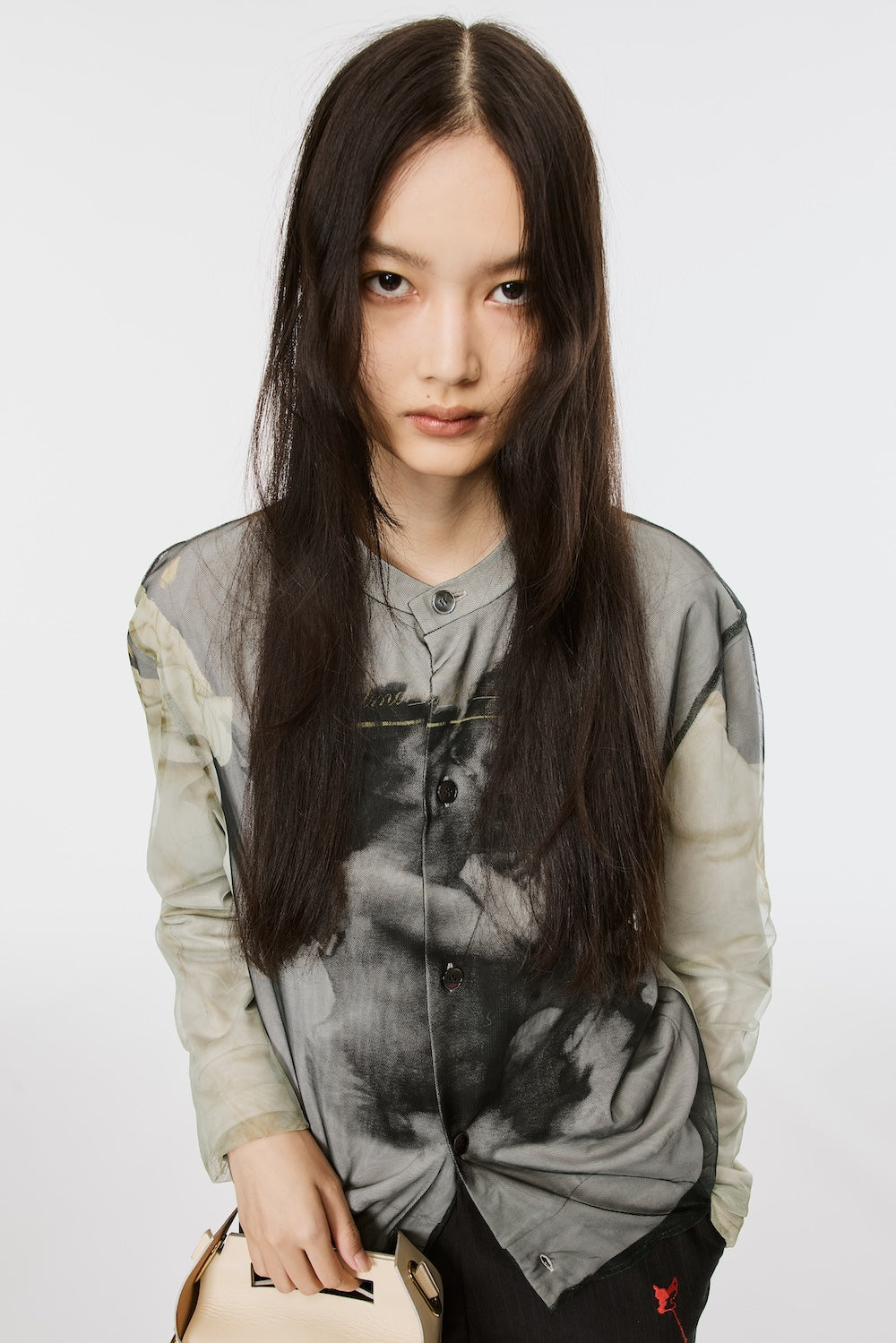 Blurred Angel Cardigan - White - MASU– MASU Official Online Store