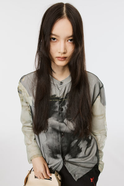 BLURRED ANGEL CARDIGAN - WHITE / M26U6CS007-MASU Official Online Store