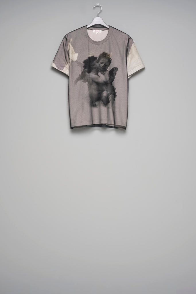 BLURRED ANGEL T-SHIRT - WHITE / M26U6CS006-MASU Official Online Store