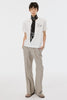 CANVAS FLARE TROUSERS - WHITE BIRCH / M26U6PL004-MASU Official Online Store