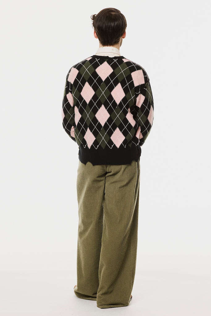 DIAMOND SCRAPED CARDIGAN - PEACH / M26H9KN003-MASU Official Online Store