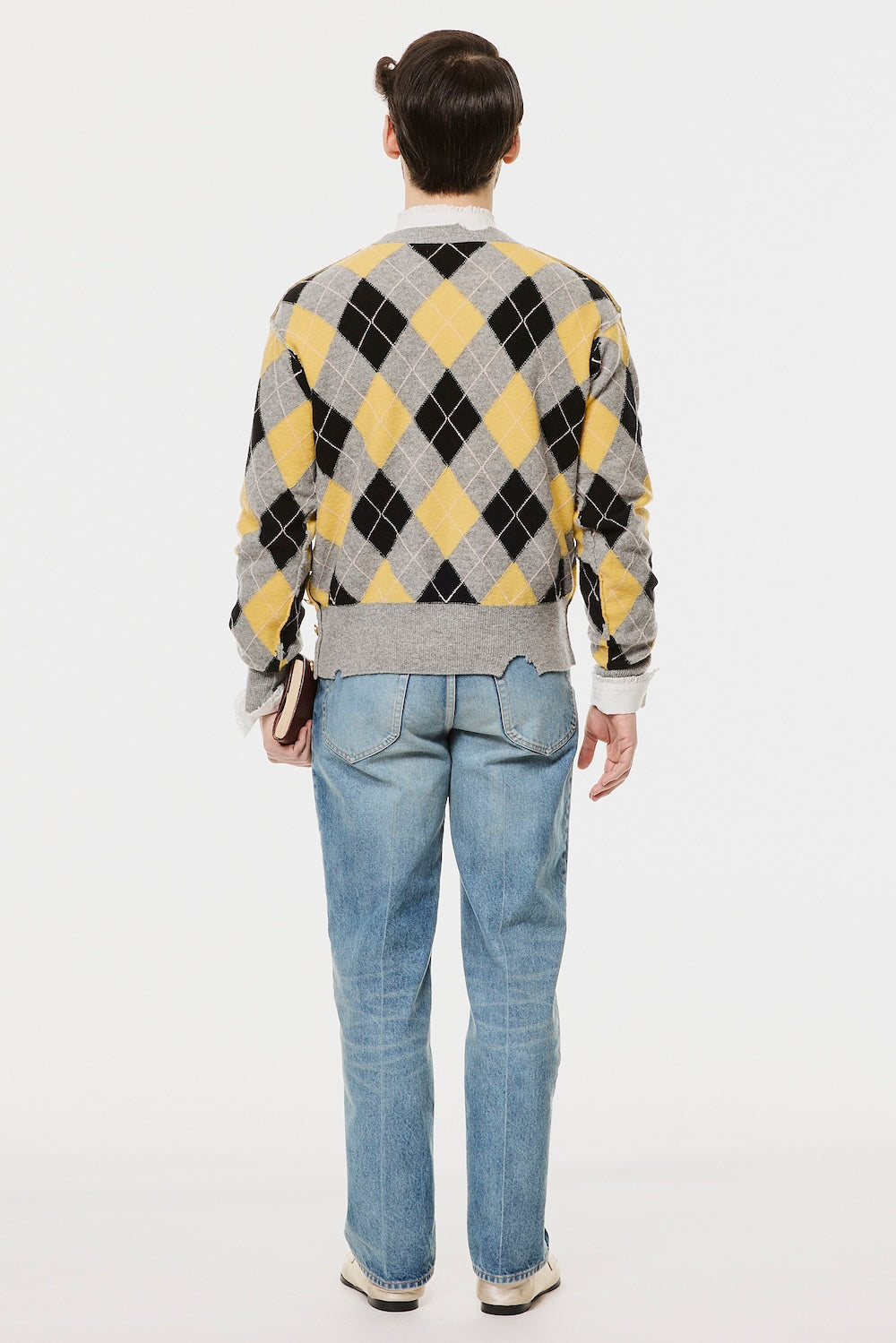 Diamond Scraped Sweater - Lemon - MASU– MASU Official Online Store