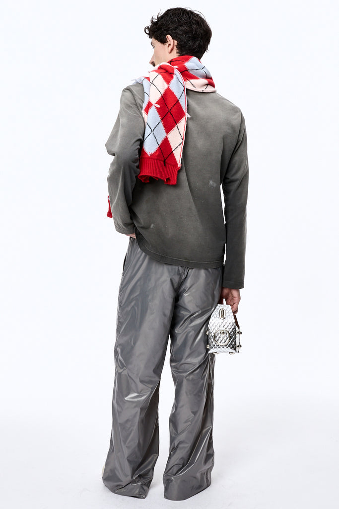 DIAMOND SCRAPPED SCARF - RED / M25F9OJ004-MASU Official Online Store