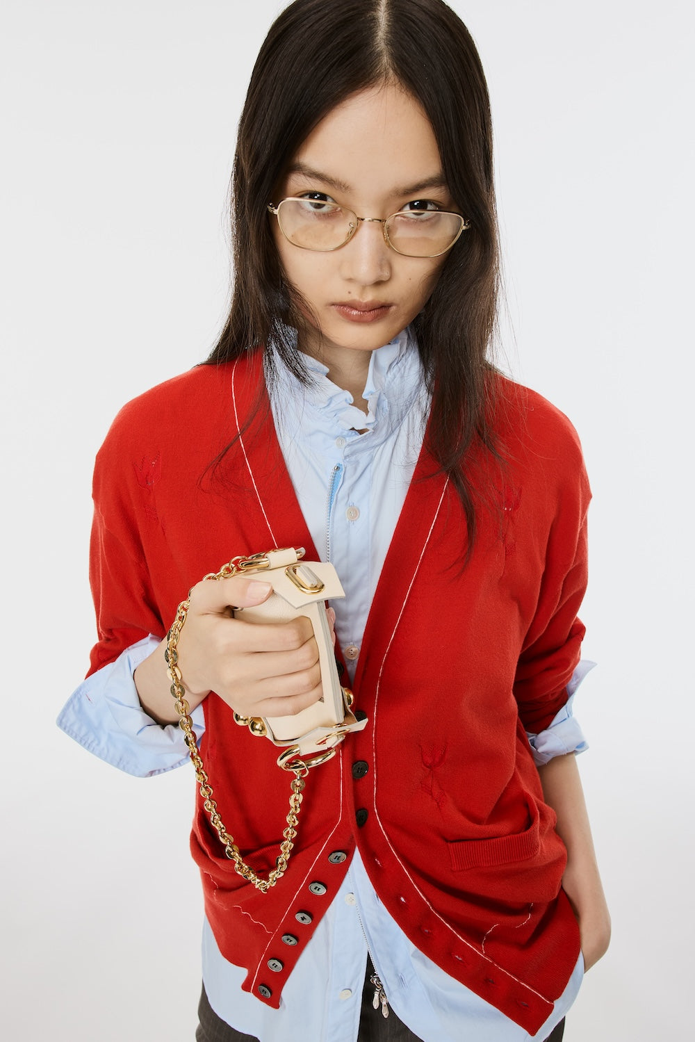 MASU エムエーエスユー 26SS B26U6KN001 ニット カーディガン Mb 10 Buttons Cardigan - Red - MASUBOYS– MASU Official Online Store