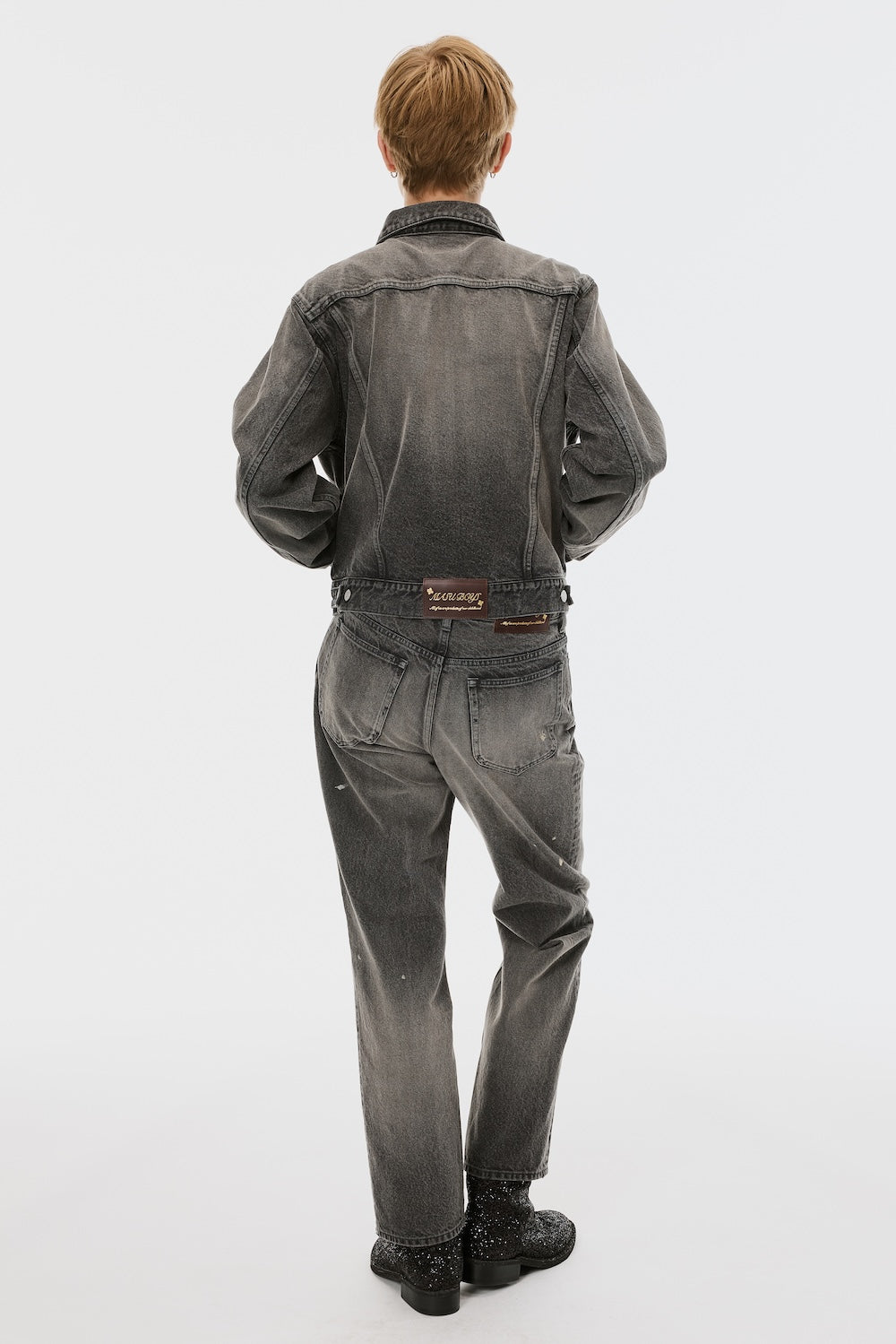 Mb Zip-Up Denim Jakcet Vintage - Black - MASUBOYS– MASU Official