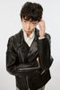 MOTORCYCLE LEATHER JACKET - BLACK / M26U6BL001-MASU Official Online Store