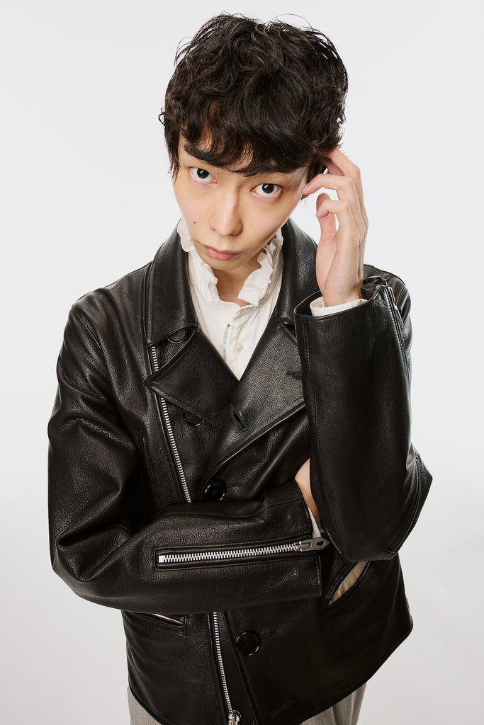 MOTORCYCLE LEATHER JACKET - BLACK / M26U6BL001-MASU Official Online Store