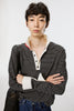 OPPOSITE STRIPE PULLOVER SHIRT - BLACK / M26U6CS009-MASU Official Online Store