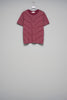 OPPOSITE STRIPE T-SHIRT - WINE RED / M26U6CS008-MASU Official Online Store