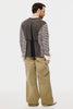 OPPOSITE WAFFLE STRIPE PULLOVER SHIRT - PINK / M26H9CS006-MASU Official Online Store