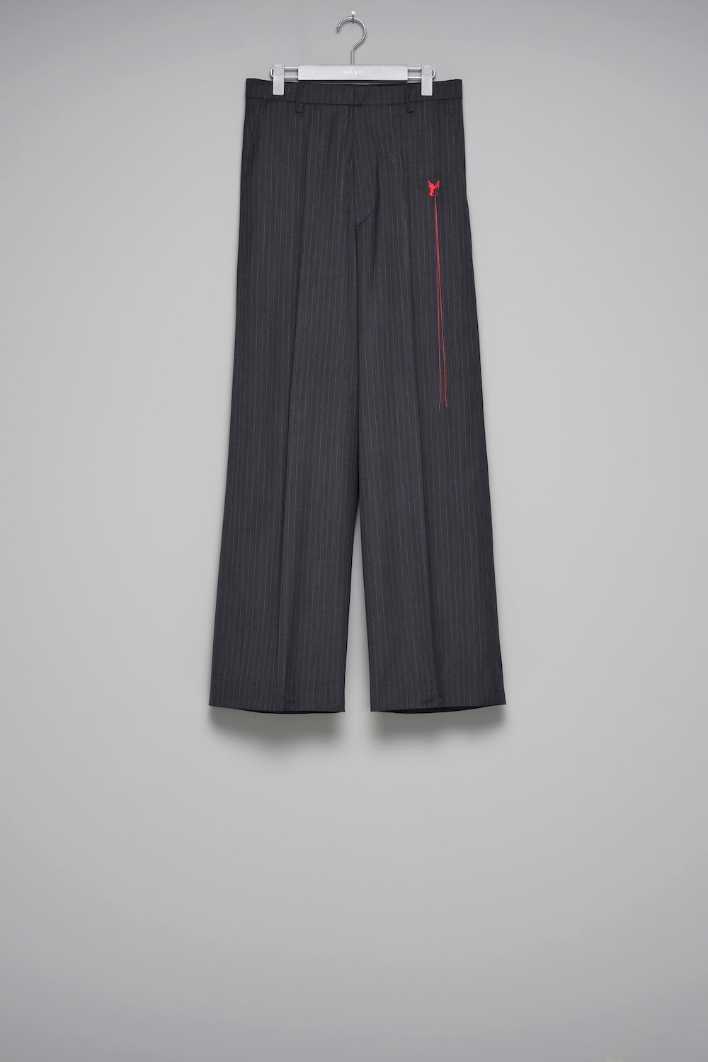 MASU サイズ48 ストライプ スラックス M26U6PL001 Red Angel Wide Trousers - Black - MASU– MASU Official Online Store