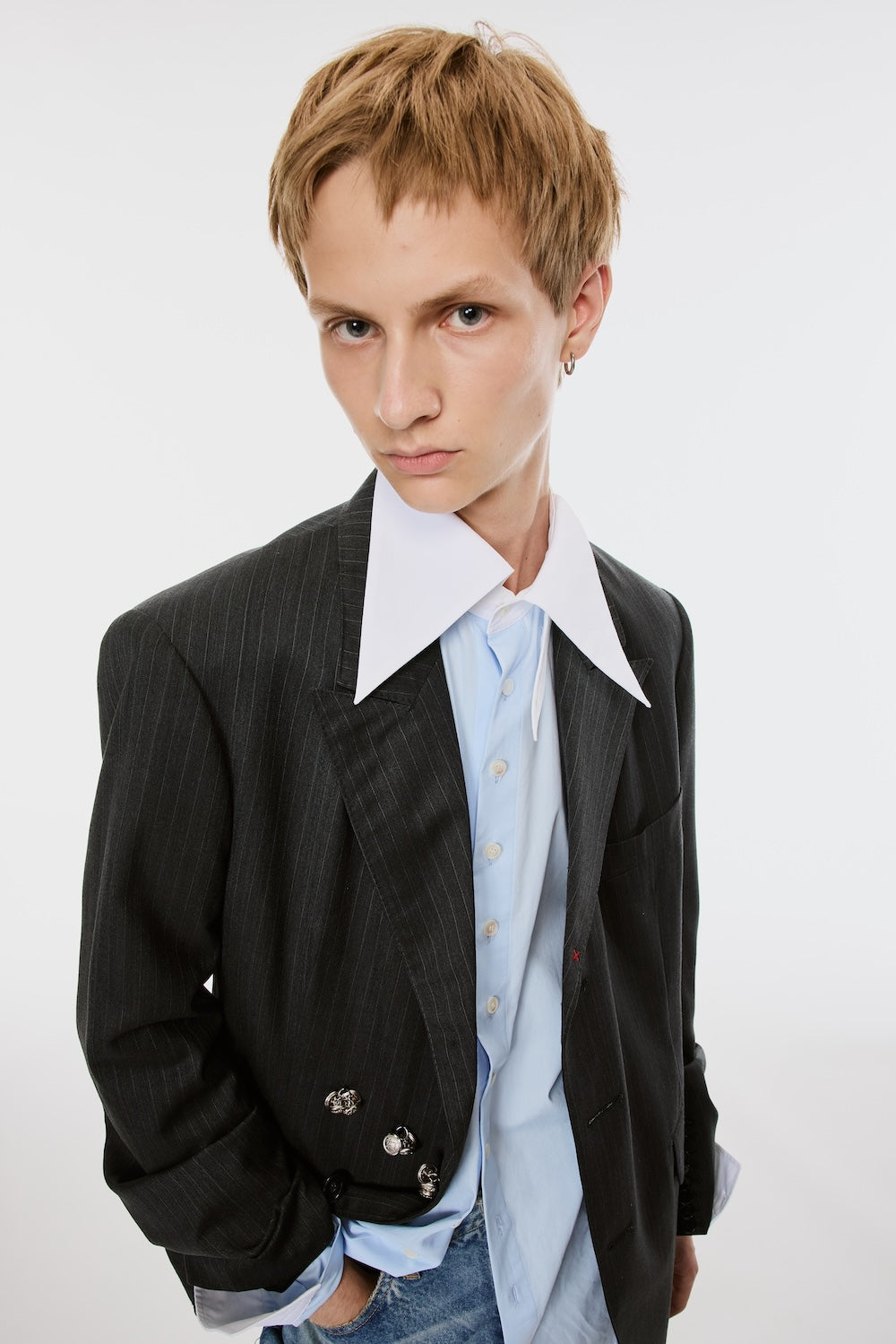 Red Bar Tack Tailored Jacket - Black - MASU– MASU Official Online Red Bar Tack Tailored Jacket - Black - MASU– MASU Official Online