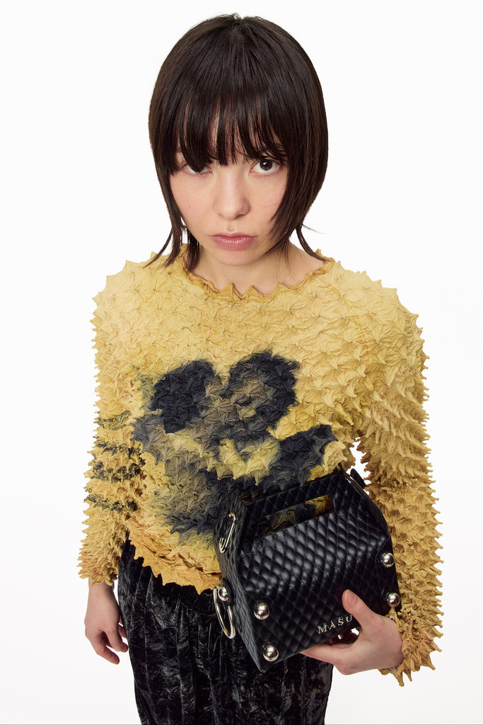 LEATHER CAKE BAG - BLACK / M25F9OJ008-MASU Official Online Store