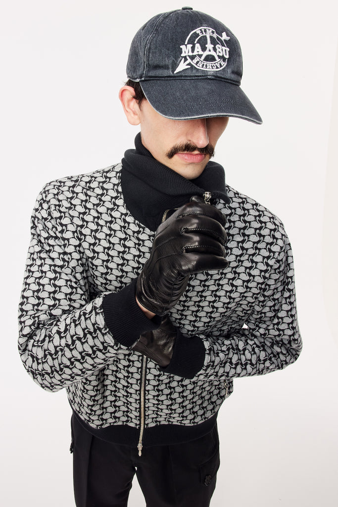 SWAN MONOGRAM TRACK JACKET - BLACK / M25F9CS003-MASU Official Online Store