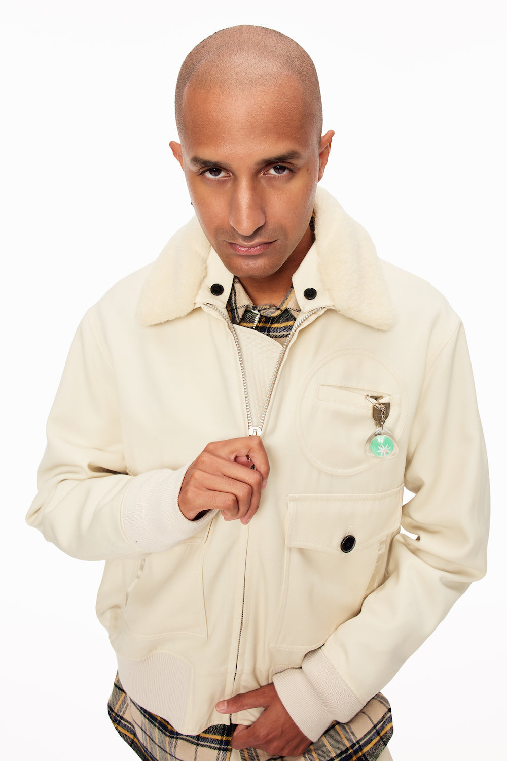 Sweet Pilot Flight Jacket - White - MASU– MASU Official Online Store