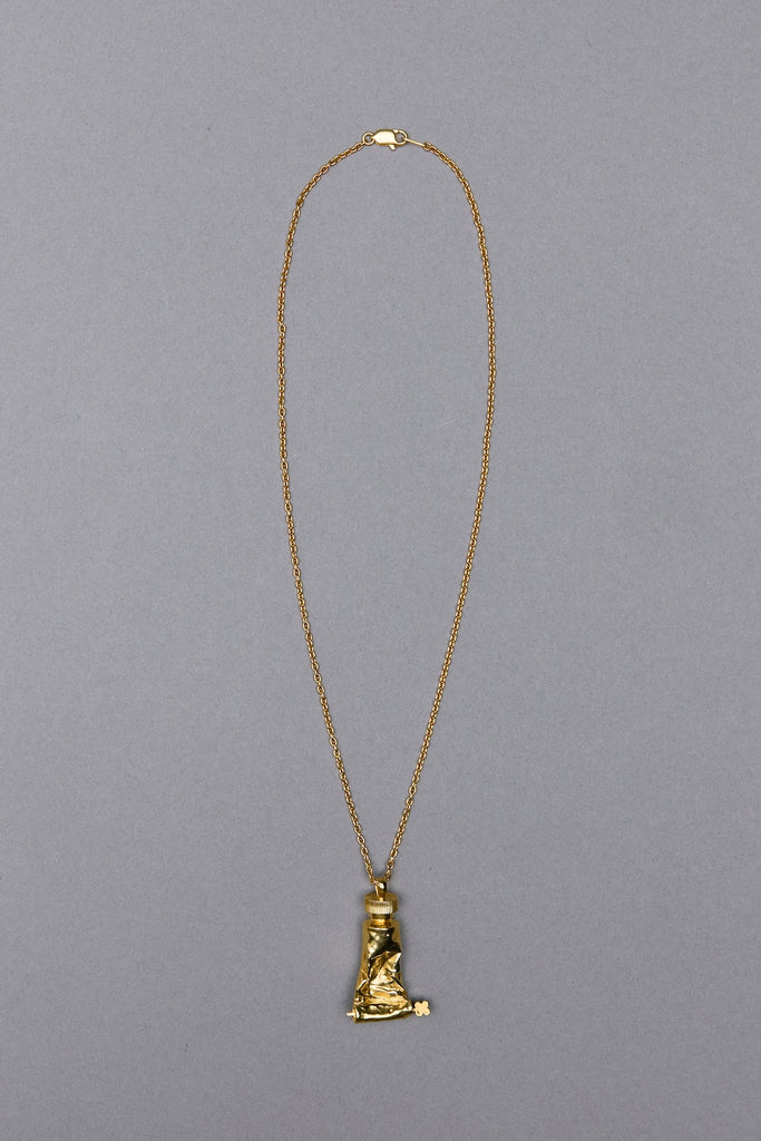 TUBE NECKLACE - GOLD / M26H9OJ006-MASU Official Online Store