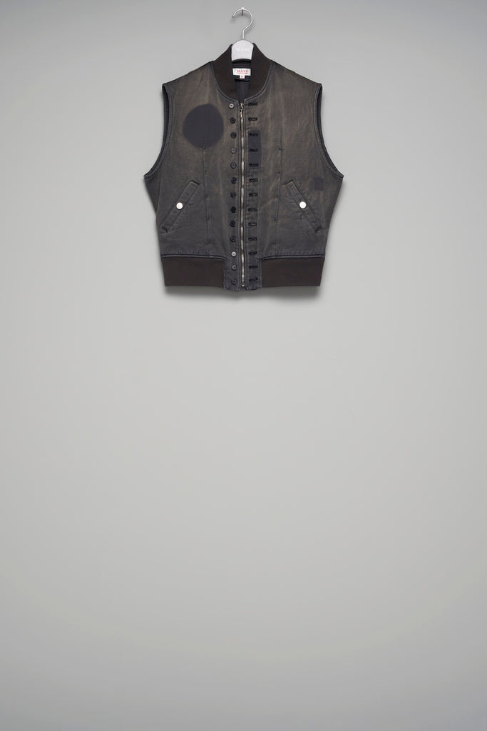 VICTORIAN BOMBER VEST - ASH GRAY / M26U6VT001-MASU Official Online Store