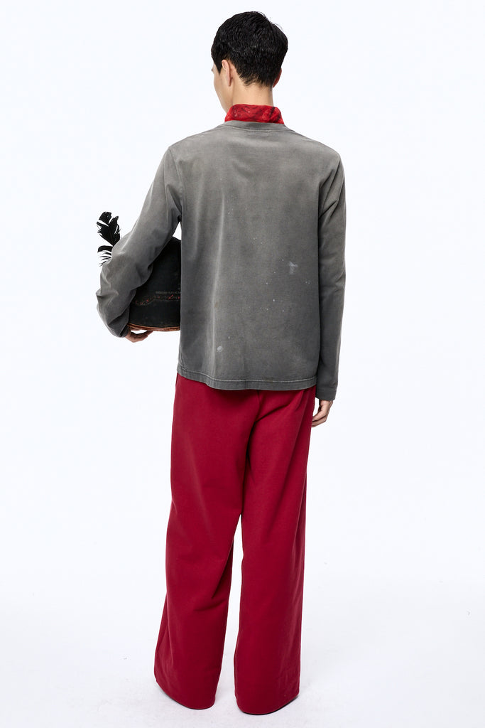 WASTED EXPLORER CREW LONG SLEEVE T-SHIRT - BLACK / M25F9CS009-MASU Official Online Store