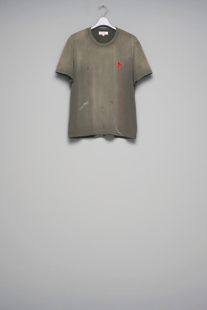 WASTED RED ANGEL T-SHIRT - OLIVE / M26U6CS003-MASU Official Online Store
