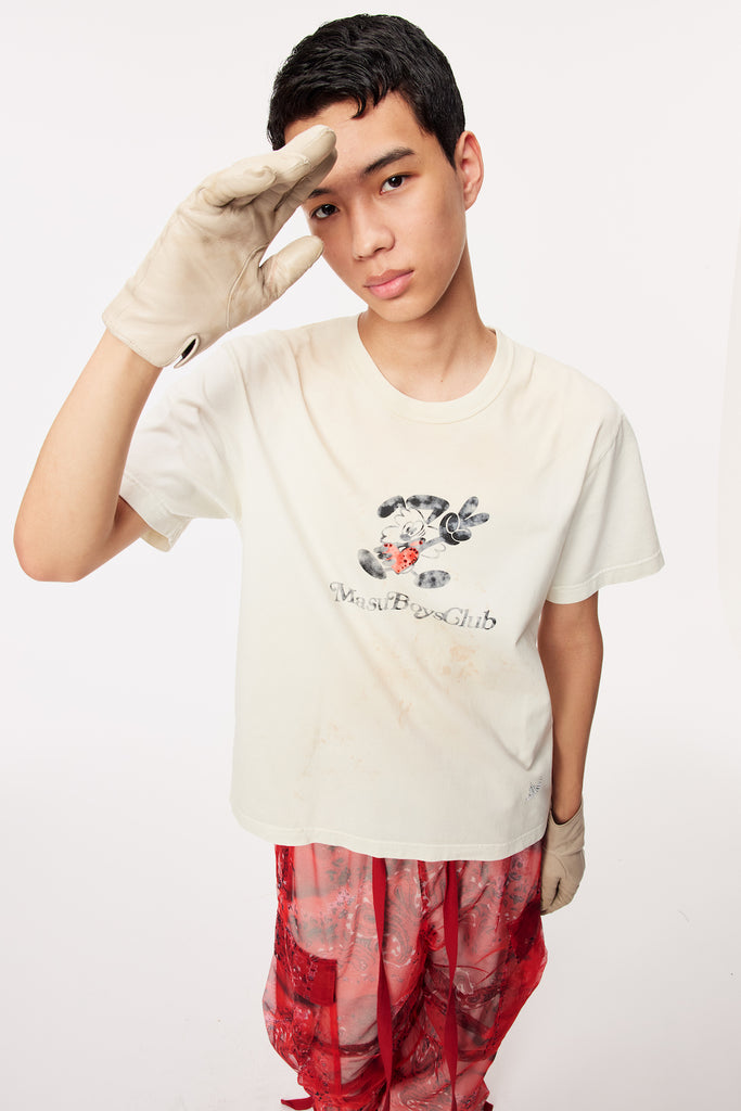 WASTED VICK T-SHIRT - WHITE / M25F9CS012-MASU Official Online Store