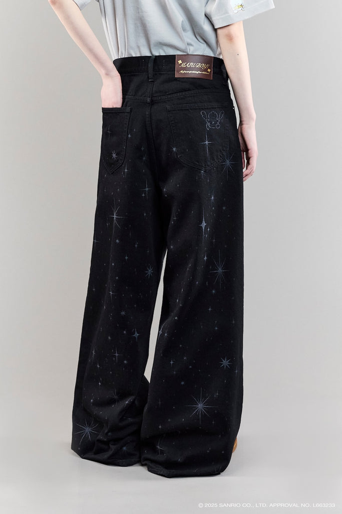SANRIO ・ MASU ・ CITYSHOP BAGGY DENIM - BLACK / 25-030-042-9900-4-0-MASU Official Online Store