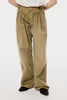 ACCORDION TUCK WORK PANTS - OLIVE / M26H9PL008-MASU Official Online Store